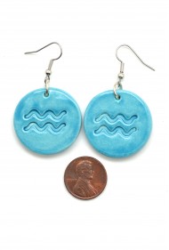 Aquarius Ceramic Earrings